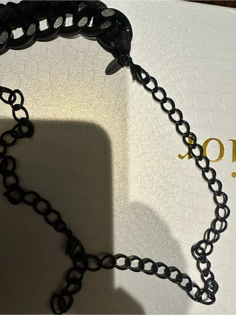 Anne Fontaine Braided Chain Belt with Crystal Flower Accents. Statement piece!